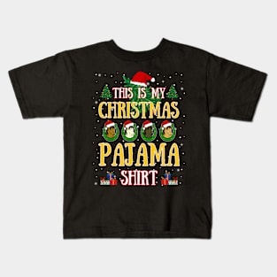 Funny Christmas Horse Lover This Is My Christmas Pajama Kids T-Shirt